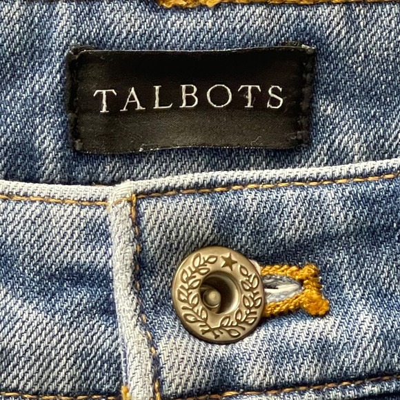 Talbots Modern Ankle Jeans Women's Sz‎ 2 Bleached Leg Medium Wash Denim - Picture 2 of 16